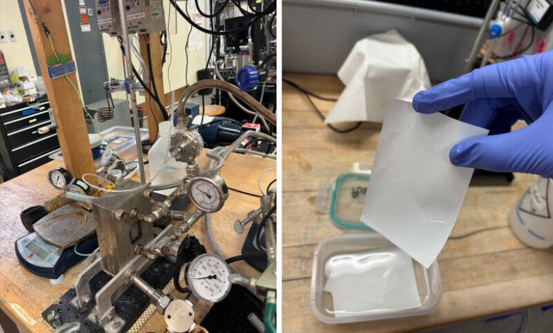 Os pesquisadores demonstraram o desempenho da membrana em experimentos em escala de laboratório