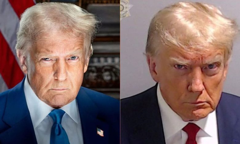 O retrato de posse de Trump lembra a foto viral de 2023, a Internet reage