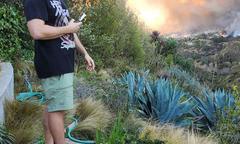 Incêndios florestais de Spencer Pratt em Los Angeles.