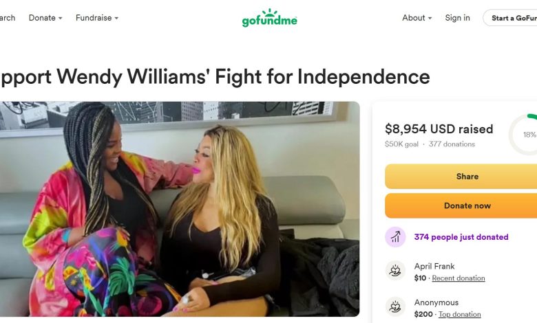 Página GoFundMe de Wendy Williams