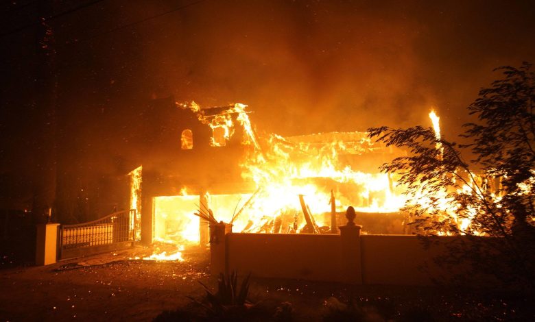 Incêndio em Pacific Palisades em Los Angeles