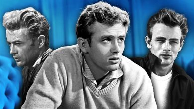 James Dean de diferentes filmes em sua carreira