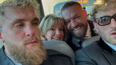 Jake Paul, Logan Paul e Conor McGregor no ônibus