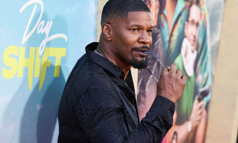 Jamie Foxx na estreia mundial de ‘Day Shift’ da Netflix