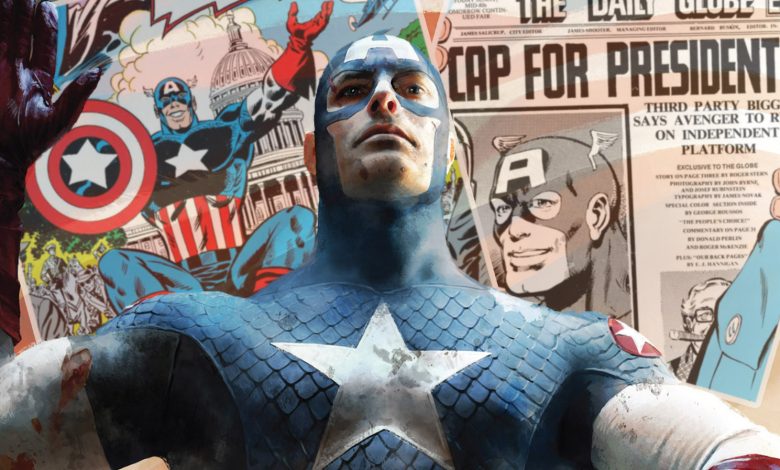 Cada vez que o Capitão América concorreu à presidência na Marvel Comics