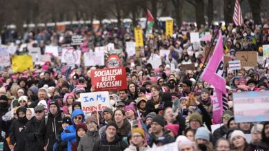 Milhares protestam contra Donald Trump antes da cerimônia inaugural