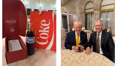 Donald Trump recebe garrafa de Coca Diet do CEO da Coca-Cola, Musk Reacts