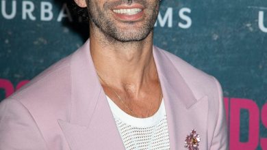 Justin Baldoni na estreia de 'It Ends With Us'.